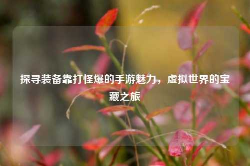 探寻装备靠打怪爆的手游魅力，虚拟世界的宝藏之旅