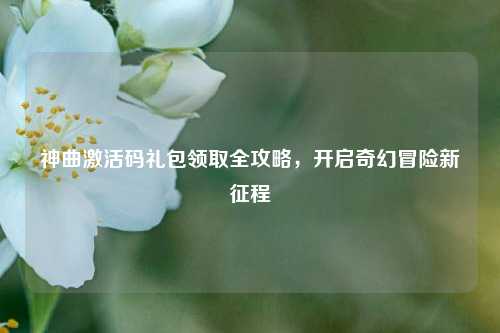 神曲激活码礼包领取全攻略，开启奇幻冒险新征程