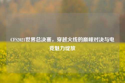 CFS2021世界总决赛，穿越火线的巅峰对决与电竞魅力绽放