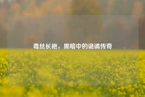 毒丝长袍，黑暗中的诡谲传奇