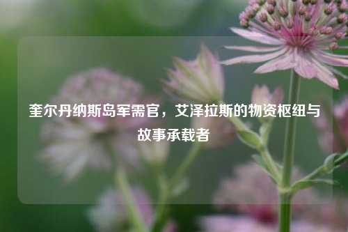 奎尔丹纳斯岛军需官，艾泽拉斯的物资枢纽与故事承载者