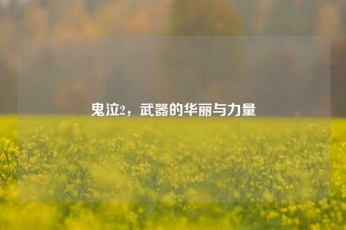 鬼泣2，武器的华丽与力量