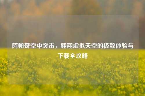阿帕奇空中突击，翱翔虚拟天空的极致体验与下载全攻略