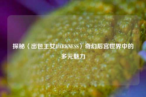 探秘〈出包王女DARKNESS〉奇幻后宫世界中的多元魅力