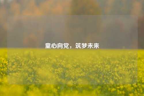 童心向党，筑梦未来