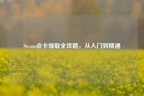 Steam点卡领取全攻略，从入门到精通