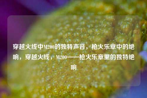 穿越火线中M200的独特声音，枪火乐章中的绝响，穿越火线，M200——枪火乐章里的独特绝响